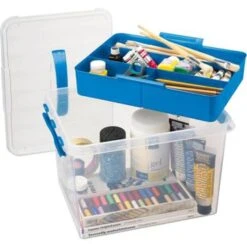 Q-line Opbergbox Met Inzet 22L Transparant Blauw 9 Q-line Opbergbox Met Inzet 22L Transparant Blauw -Neiuwe Order 1000014111 0102