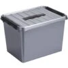 Q-line Opbergbox 22L Metaal Zwart -Neiuwe Order 1000018212
