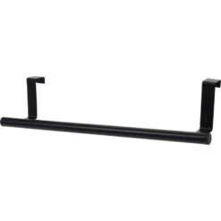 Deurkapstok - Zwart - Metaal - 37 Cm