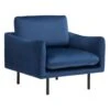 Beliani Fauteuil VINTERBRO - Blauw Fluweel 2 Beliani Fauteuil VINTERBRO - Blauw Fluweel -Neiuwe Order 1000027781