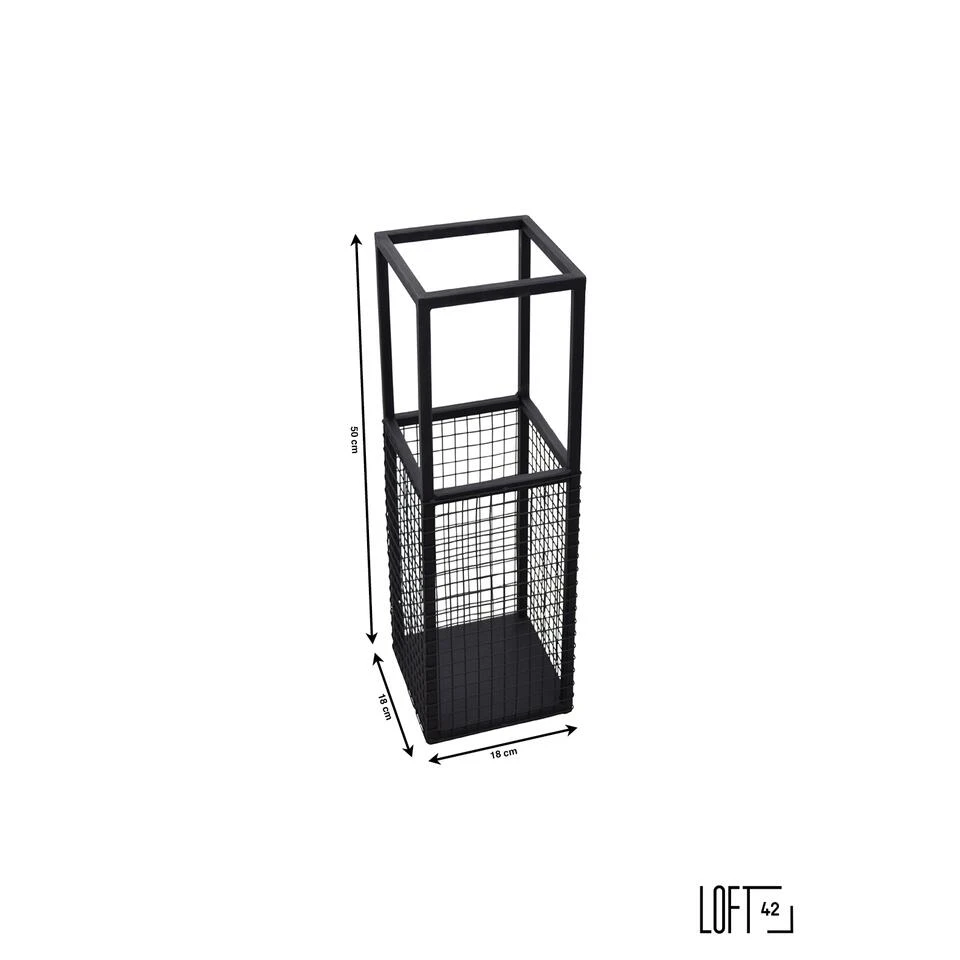 LOFT42 Umbrella Paraplubak - Gaas - Zwart - Metaal 4 LOFT42 Umbrella Paraplubak - Gaas - Zwart - Metaal - Afbeelding 2