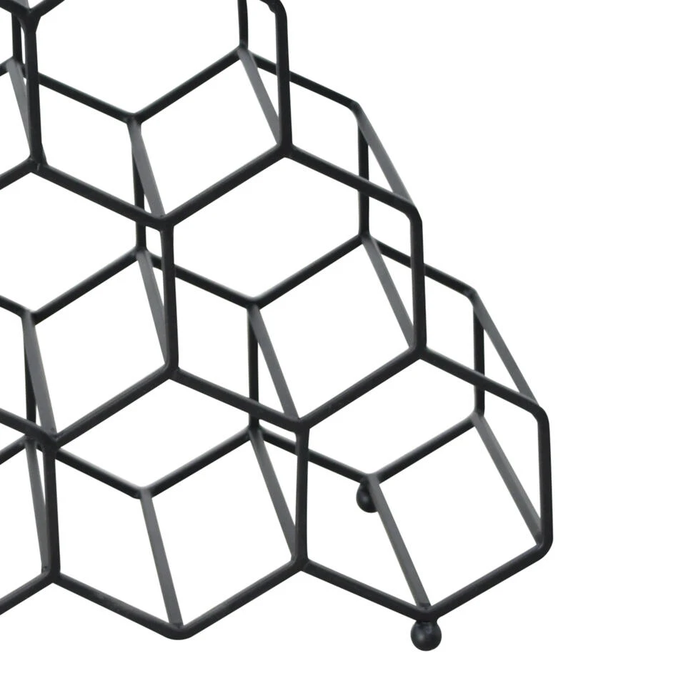 LOFT42 Pinot Wijnrek - 10 Flessen - Metaal - Zwart 4 LOFT42 Pinot Wijnrek - 10 Flessen - Metaal - Zwart - Afbeelding 2
