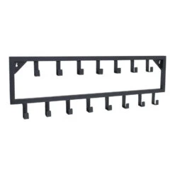 LOFT42 Bono Kapstok - Zwart – Metaal – 15 Haken - 80x26x4