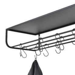 LOFT42 Milan Kapstok - Zwart – Metaal – 12 S Haken -Neiuwe Order 1000032529 0103