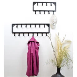 LOFT42 Bono Small Kapstok - Zwart – Metaal – 9 Haken - 50x26x4 9 LOFT42 Bono Small Kapstok - Zwart – Metaal – 9 Haken - 50x26x4 -Neiuwe Order 1000038687 0103