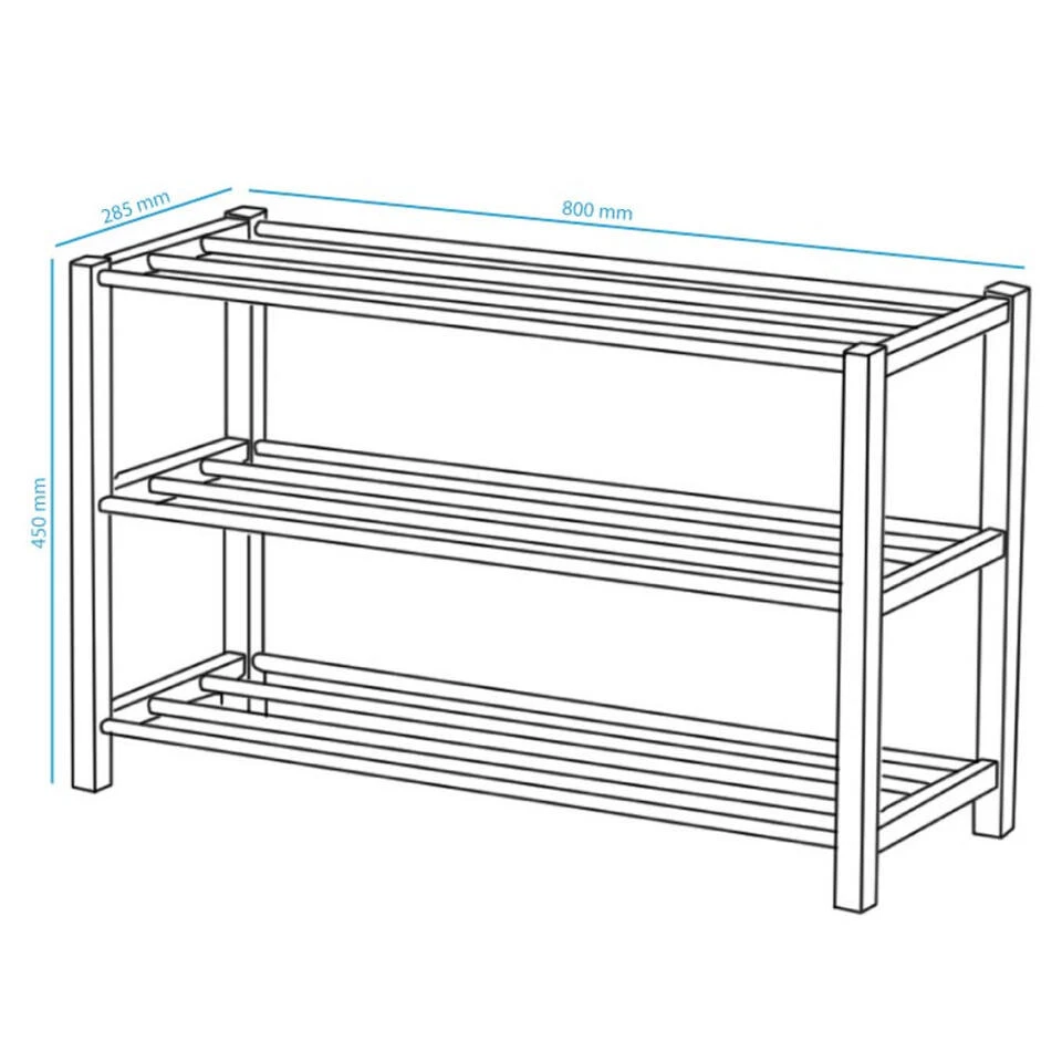 ACAZA Schoenen Rekje, Tot 12 Paar Sneakers Of Schoenen, Metaal, Grijs 5 ACAZA Schoenen Rekje, Tot 12 Paar Sneakers Of Schoenen, Metaal, Grijs - Afbeelding 3