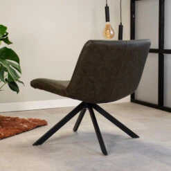 Draaibare Fauteuil Industrieel Leon Groen - Kunstleder - Groen -Neiuwe Order 1000042007 0102