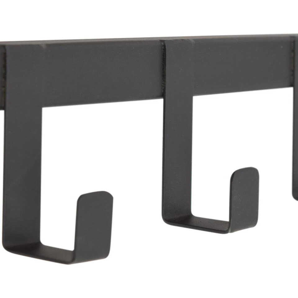 LOFT42 Woody Kapstok Zwart - Hoedenplank - Zwart Mangohout - Metaal 5 LOFT42 Woody Kapstok Zwart - Hoedenplank - Zwart Mangohout - Metaal - Afbeelding 3