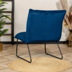 Velvet Fauteuil Maud Donkerblauw - Stof - Blauw 8 Velvet Fauteuil Maud Donkerblauw - Stof - Blauw -Neiuwe Order 1000058494 0102