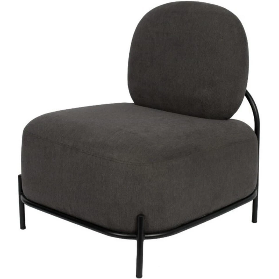 Giga Meubel Fauteuil Stof Grijs - 71x66x77cm - Stoel Polly 3 Giga Meubel Fauteuil Stof Grijs - 71x66x77cm - Stoel Polly