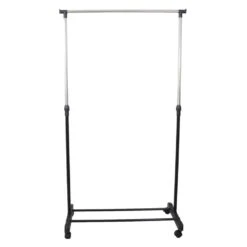 Orange85 Kledingrek Op Wieltjes Zwart Metaal Garderoberek