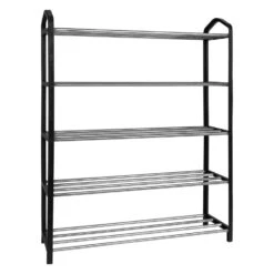 QUVIO Schoenenrek Metaal Met Zwarte Zijkant - 5 Laags -Neiuwe Order 1000071800 0102