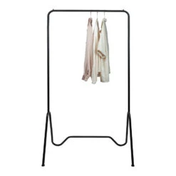 QUVIO Kledingrek Metaal - Zwart