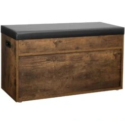 ACAZA Schoenenrek Met Zitbank En Opbergruimte, Schoenenbank Met Kussen - Bruin -Neiuwe Order 1000073599 0103