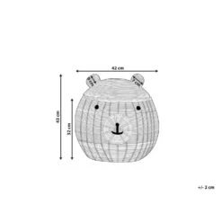 Beliani Mand HIMBA - Natuurlijk Rotan -Neiuwe Order 1000074994 0102