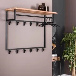 Carter Kapstok Met - Hout - Bruin 8 Carter Kapstok Met - Hout - Bruin -Neiuwe Order 1000076581 0102