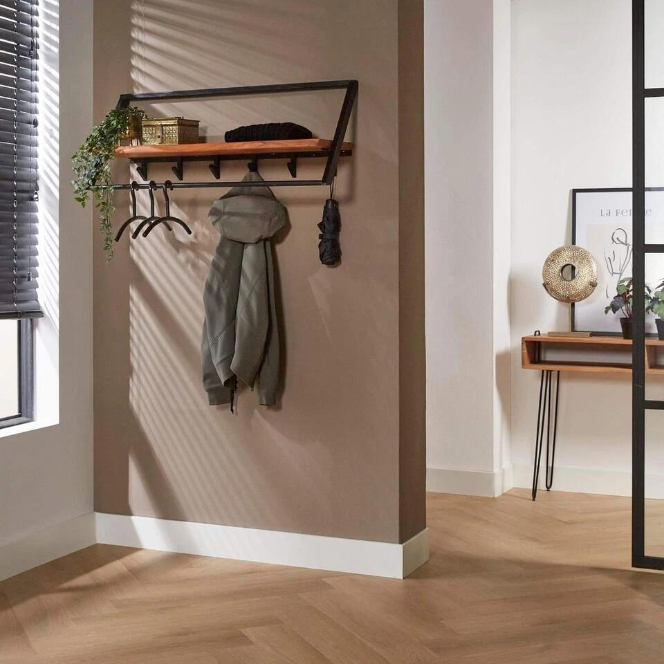 Leona Kapstok 6 - Hout - Bruin 4 Leona Kapstok 6 - Hout - Bruin - Afbeelding 2