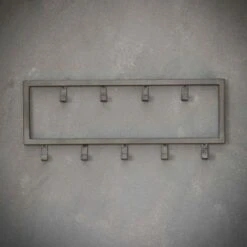 Kapstok Industrieel 9 - Metaal - Zwart -Neiuwe Order 1000076588 0103