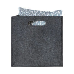 QUVIO Opbergbak Vilt Vierkant - Set Van 4 - Grijs 9 QUVIO Opbergbak Vilt Vierkant - Set Van 4 - Grijs -Neiuwe Order 1000079553 0103