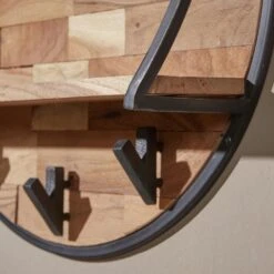 Industrieel Rond Wandrek Acaciahout Mill Ø60 Cm - 15x60x60 Cm - Hout - Bruin 9 Industrieel Rond Wandrek Acaciahout Mill Ø60 Cm - 15x60x60 Cm - Hout - Bruin -Neiuwe Order 1000084471 0103