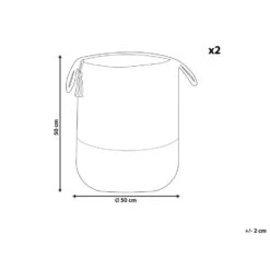 Beliani Mand GAJAR - Beige Jute -Neiuwe Order 1000086721 0102