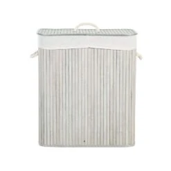 Beliani Mand KANDY - Grijs Bamboehout 8 Beliani Mand KANDY - Grijs Bamboehout -Neiuwe Order 1000087126 0103