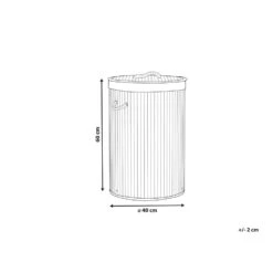 Beliani Mand SANNAR - Zwart Bamboehout 7 Beliani Mand SANNAR - Zwart Bamboehout -Neiuwe Order 1000087692 0102