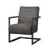 Tower Living Rocca Fauteuil Bull Antraciet - 77x84 Cm -Neiuwe Order 1000094205