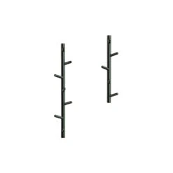 WOOOD Marrit Kapstok 7 Haaks - Hout - Zwart - Set Van 2 -Neiuwe Order 1000098832 0102