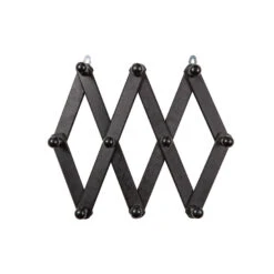 WOOOD Levin Gevouwen Kapstok - Hout - Zwart - Set Van 2 -Neiuwe Order 1000099303 0103