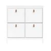 Schoenenkast Madeira - Wit - 103x102x25 Cm 1 Schoenenkast Madeira - Wit - 103x102x25 Cm -Neiuwe Order 11901565