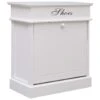 VidaXL Schoenenkast 50x28x58 Cm Paulowniahout Wit