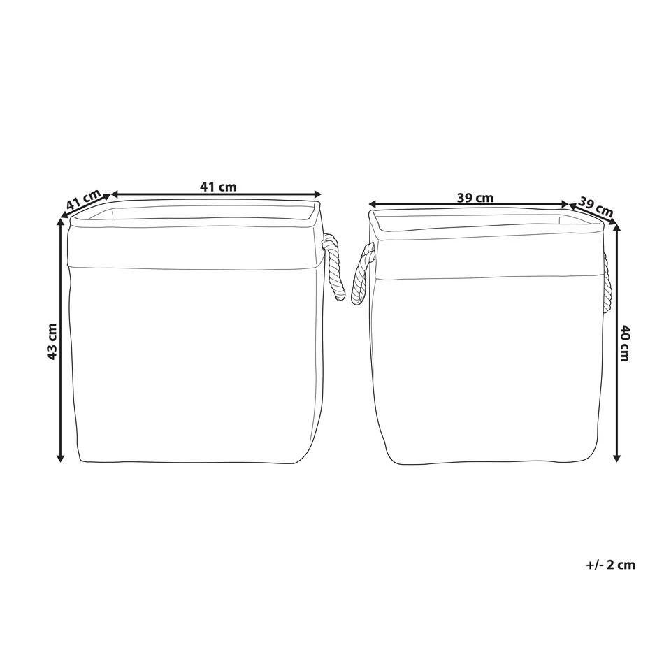 Beliani Mand TUGUL - Beige Polyester 5 Beliani Mand TUGUL - Beige Polyester - Afbeelding 3