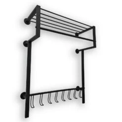 Ylumen Kapstok Big-Black - 28.5 X93 Cm - Zwart