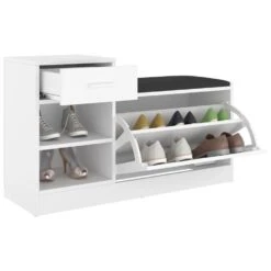 VidaXL Schoenenbank 94,5x31x57 Cm Spaanplaat Wit -Neiuwe Order 20cd602b3dc24270b2d260a24d2b52ad
