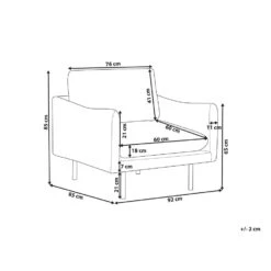 Beliani Fauteuil VINTERBRO - Blauw Fluweel 8 Beliani Fauteuil VINTERBRO - Blauw Fluweel -Neiuwe Order 3388dacb48364d0fa6777f7818b5e300