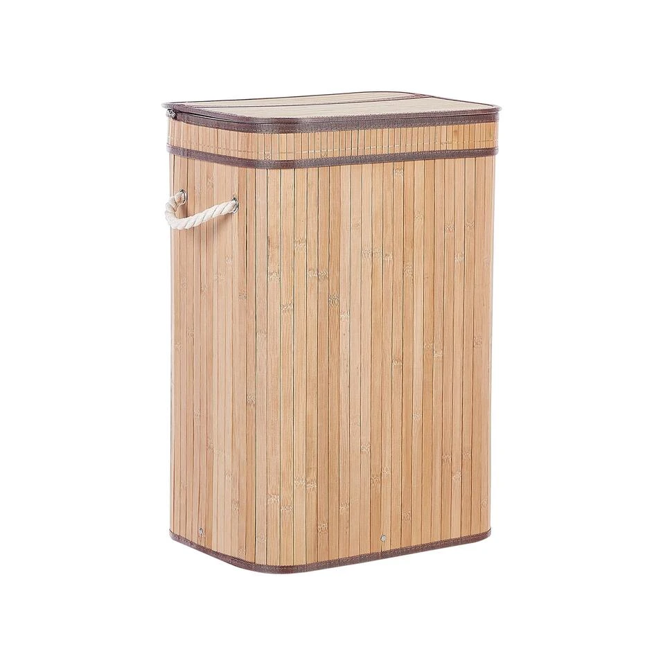 Beliani Wasmanden KALUTARA - Lichte Houtkleur Bamboehout 6 Beliani Wasmanden KALUTARA - Lichte Houtkleur Bamboehout - Afbeelding 4