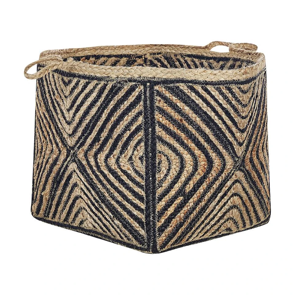 Beliani Mand KOLHAPUR - Natuurlijk Jute 5 Beliani Mand KOLHAPUR - Natuurlijk Jute - Afbeelding 3