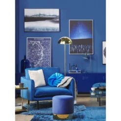 Beliani Fauteuil VINTERBRO - Blauw Fluweel 9 Beliani Fauteuil VINTERBRO - Blauw Fluweel -Neiuwe Order 6cf053603ad545d1928d9d73aba6d8e0