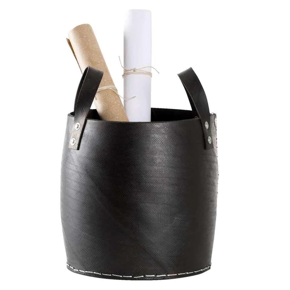 Mand Ruben - Zwart - 30xØ30 Cm 4 Mand Ruben - Zwart - 30xØ30 Cm - Afbeelding 2