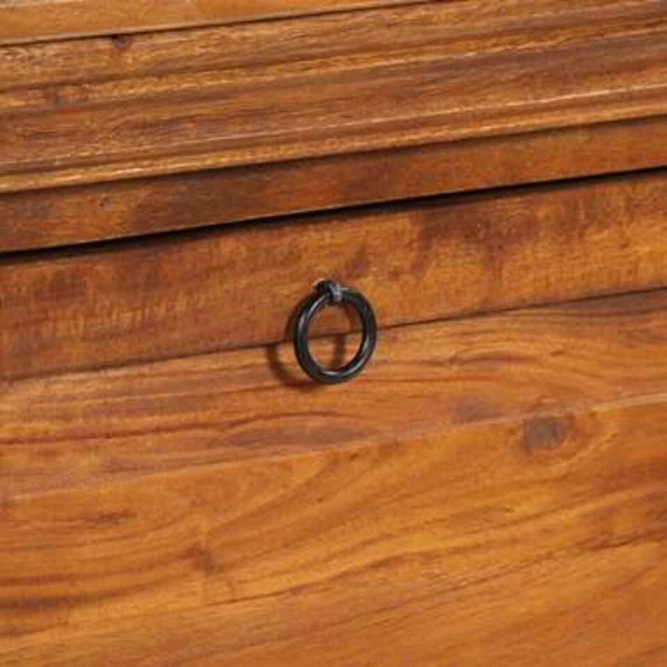 VidaXL Schoenenkast 60x40x41 Cm Massief Acaciahout 5 VidaXL Schoenenkast 60x40x41 Cm Massief Acaciahout - Afbeelding 3