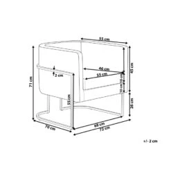Beliani Fauteuil SIRKKA - Blauw Fluweel 8 Beliani Fauteuil SIRKKA - Blauw Fluweel -Neiuwe Order aa9eb4f1930e4ef6a36f79274a1b5615