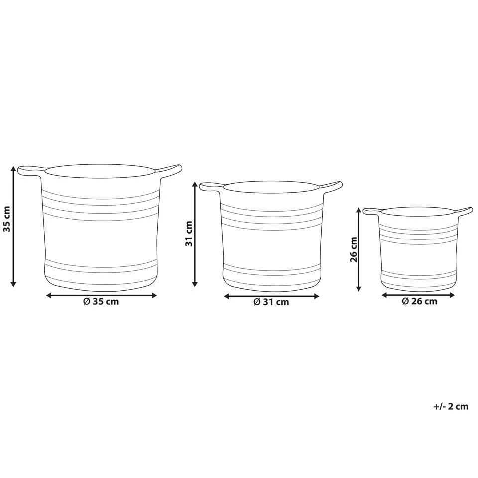 Beliani Mand ZHOB - Natuurlijk Jute 5 Beliani Mand ZHOB - Natuurlijk Jute - Afbeelding 3